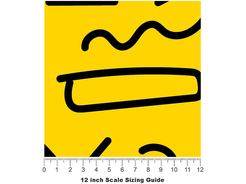 Restart Abstract Vinyl Film Pattern Size 12 inch Scale~Rwraps Restart Abstract Sizing Chart~2