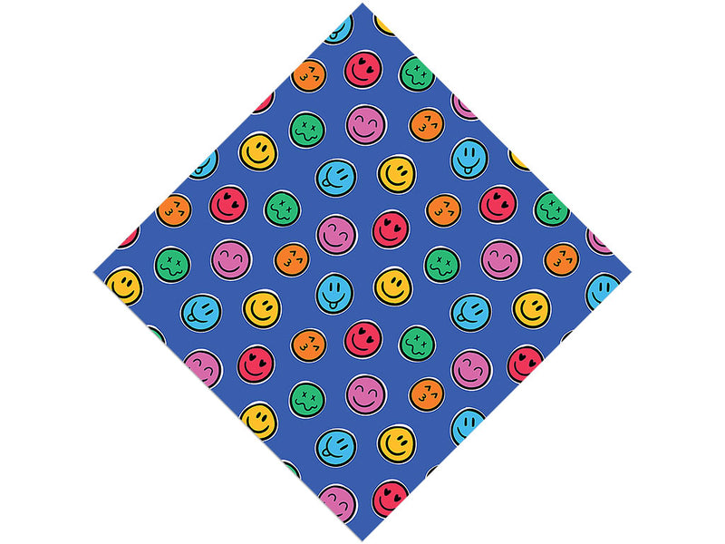 Retro Faces Emoji Vinyl Wrap Pattern