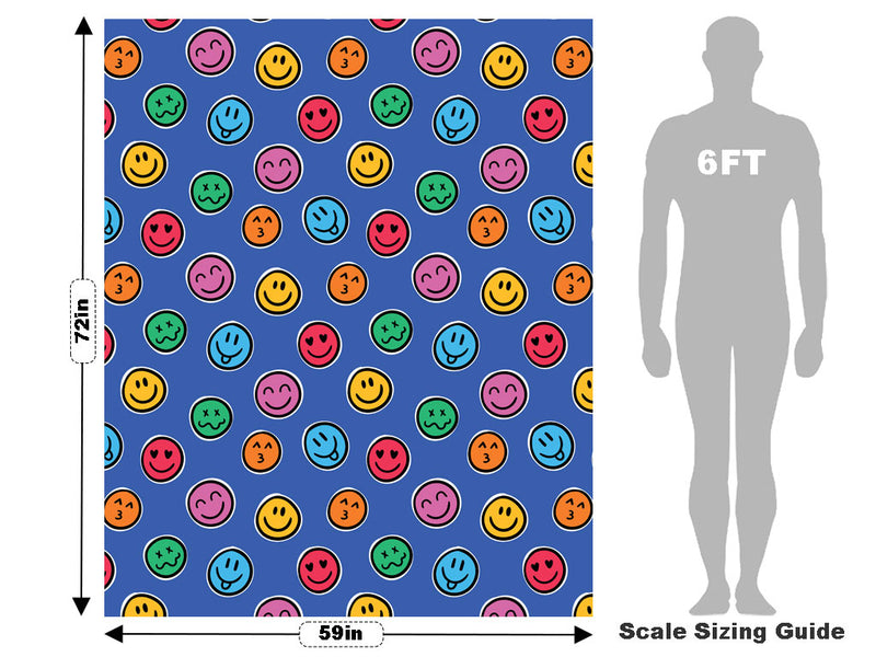 Retro Faces Emoji Vehicle Wrap Scale~Rwraps Series 914 Retro Faces Emoji Measurements~1