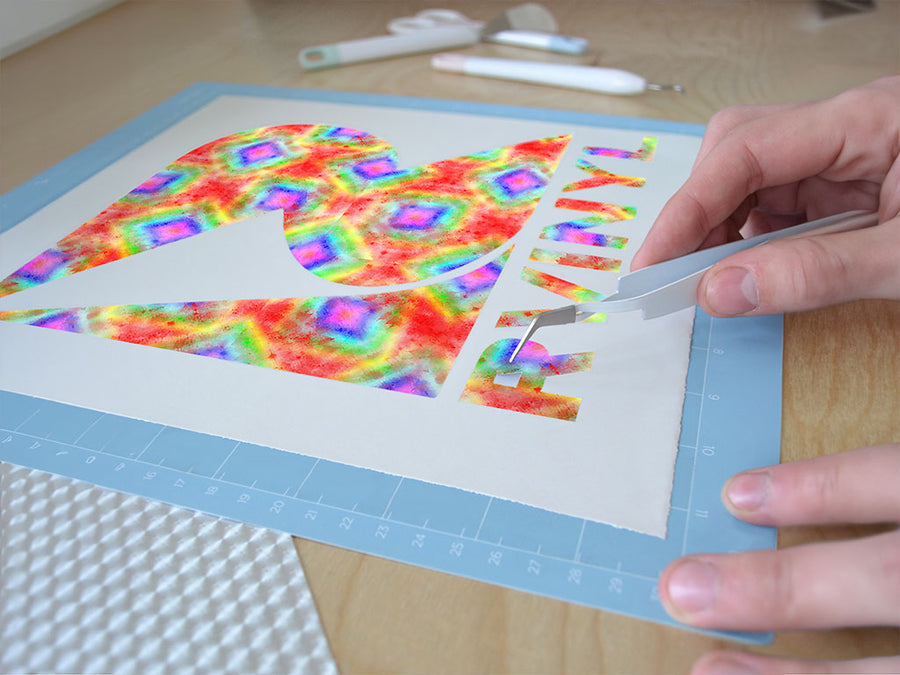 retro flashback tie dye Easy Weed Craft Vinyl