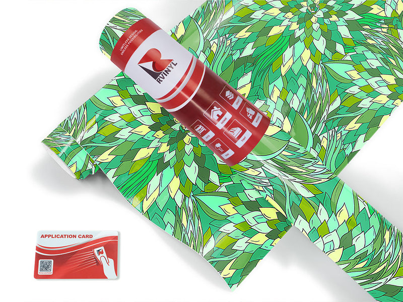 reverend green floral Craft Vinyl Roll