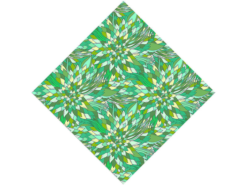 Reverend Green Floral Vinyl Wrap Pattern
