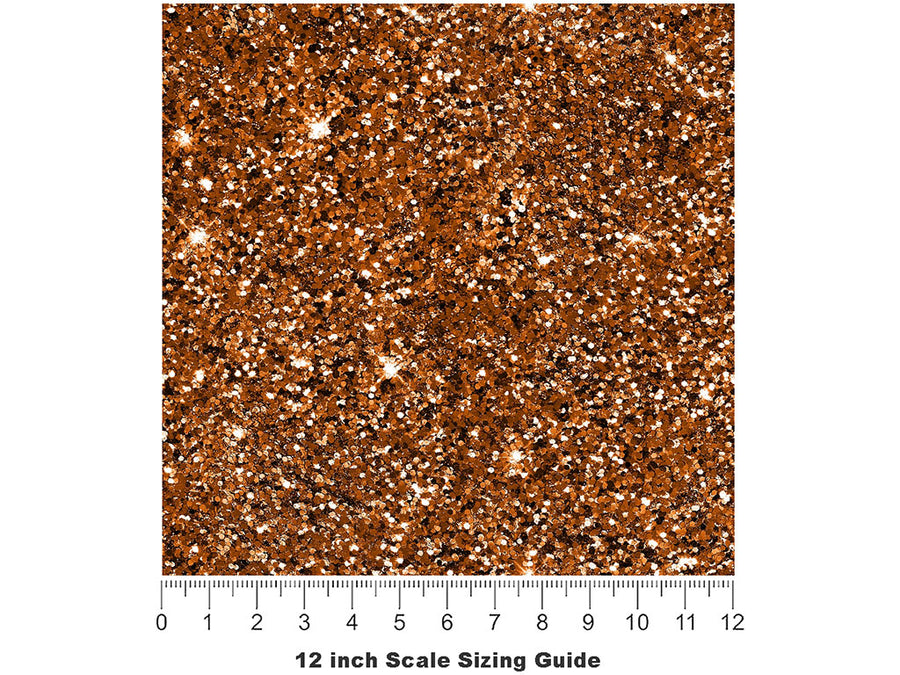 Rich Copper Gemstone Vinyl Film Pattern Size 12 inch Scale~Rwraps Rich Copper Gemstone Sizing Chart~2