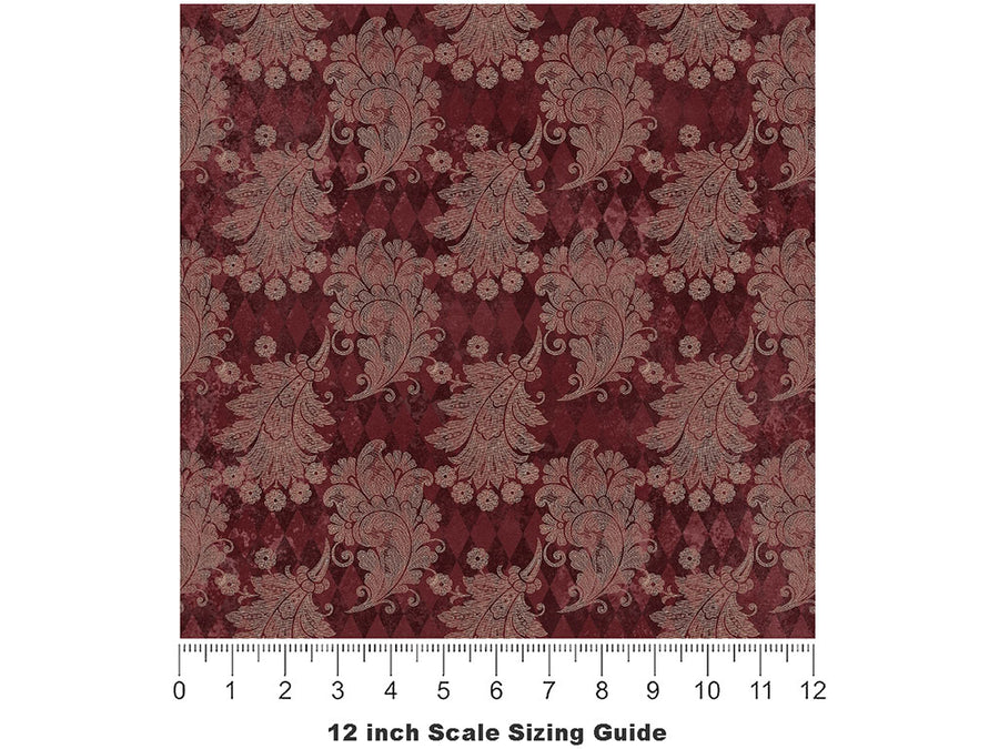 Rich Cornucopia Gothic Vinyl Film Pattern Size 12 inch Scale~Rwraps Rich Cornucopia Gothic Sizing Chart~2