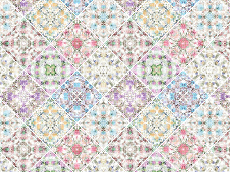 Rich Rainbow Tile Vinyl Wrap Pattern~Rwraps Series 914 Digitally Printed Vinyl Wrap~0