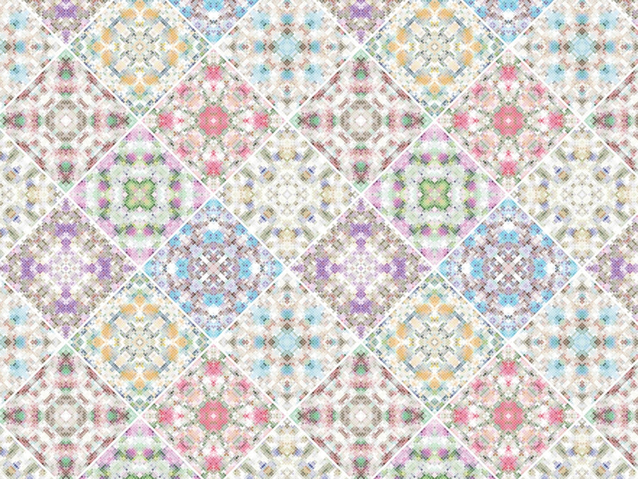 Rich Rainbow Tile Vinyl Wrap Pattern~Rwraps Series 914 Digitally Printed Vinyl Wrap~0