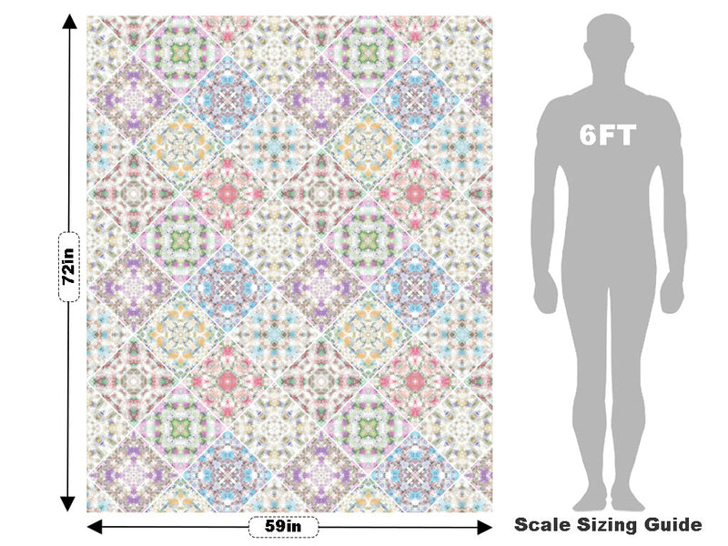 Rich Rainbow Tile Vehicle Wrap Scale~Rwraps Series 914 Rich Rainbow Tile Measurements~2