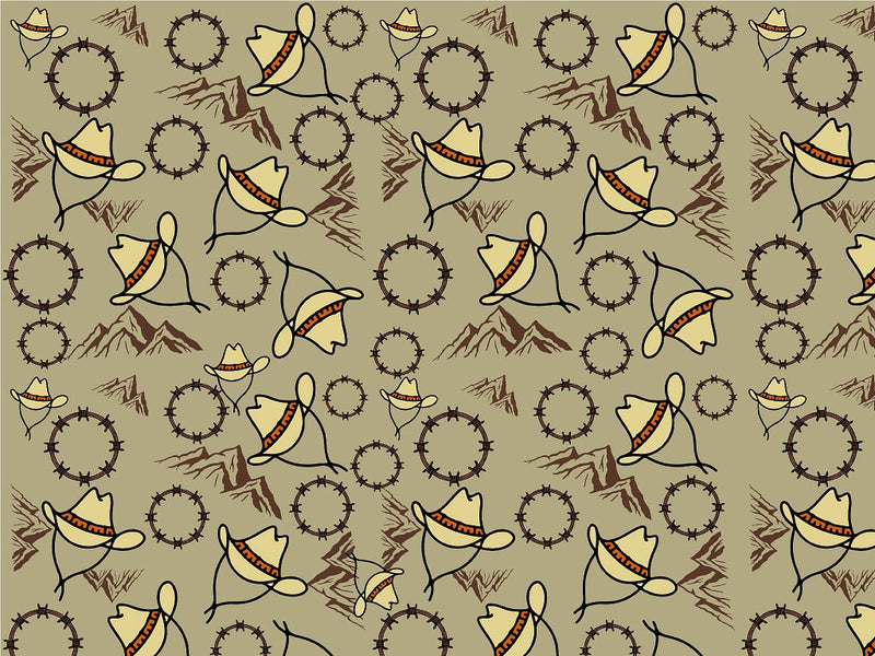 Ridge Top Cowboy Vinyl Wrap Pattern~Rwraps Series 914 Digitally Printed Vinyl Wrap~0