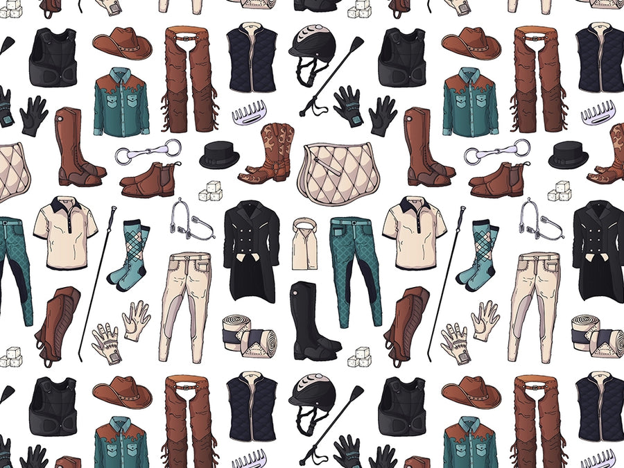 Riding Attire Sport Vinyl Wrap Pattern~Rwraps Series 914 Digitally Printed Vinyl Wrap~0