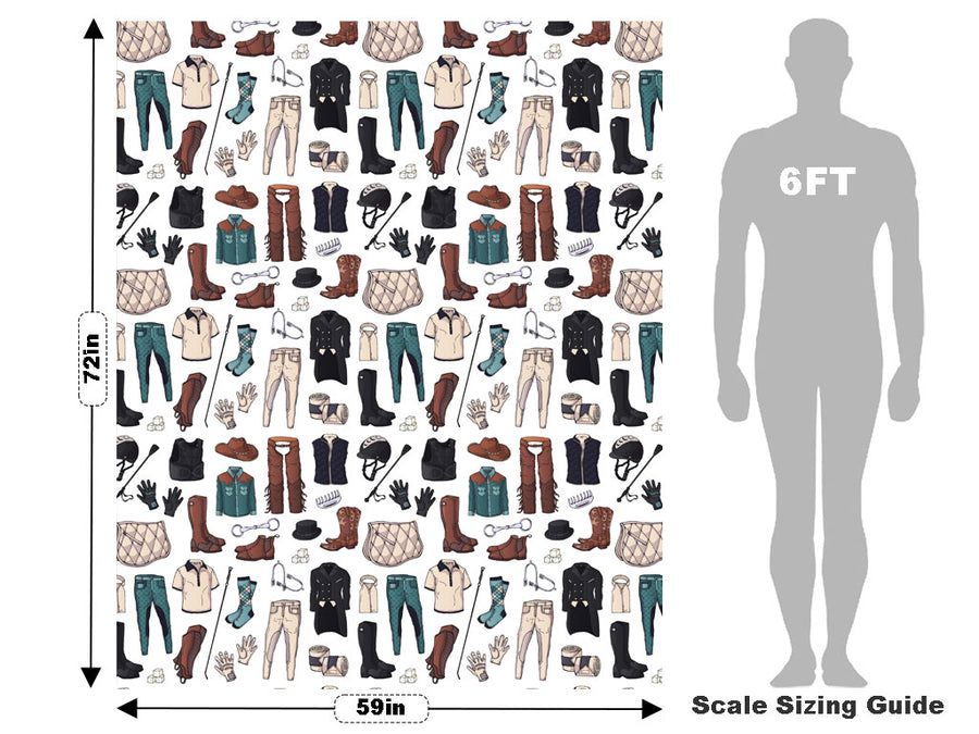 Riding Attire Sport Vehicle Wrap Scale~Rwraps Series 914 Riding Attire Sport Measurements~1