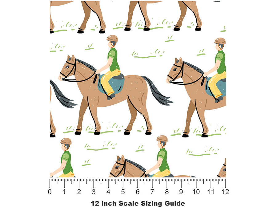 Riding Practice Sport Vinyl Film Pattern Size 12 inch Scale~Rwraps Riding Practice Sport Sizing Chart~2