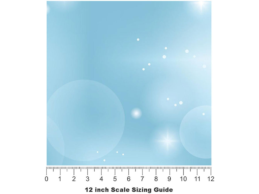 River Magic Bokeh Vinyl Film Pattern Size 12 inch Scale~Rwraps River Magic Bokeh Sizing Chart~2