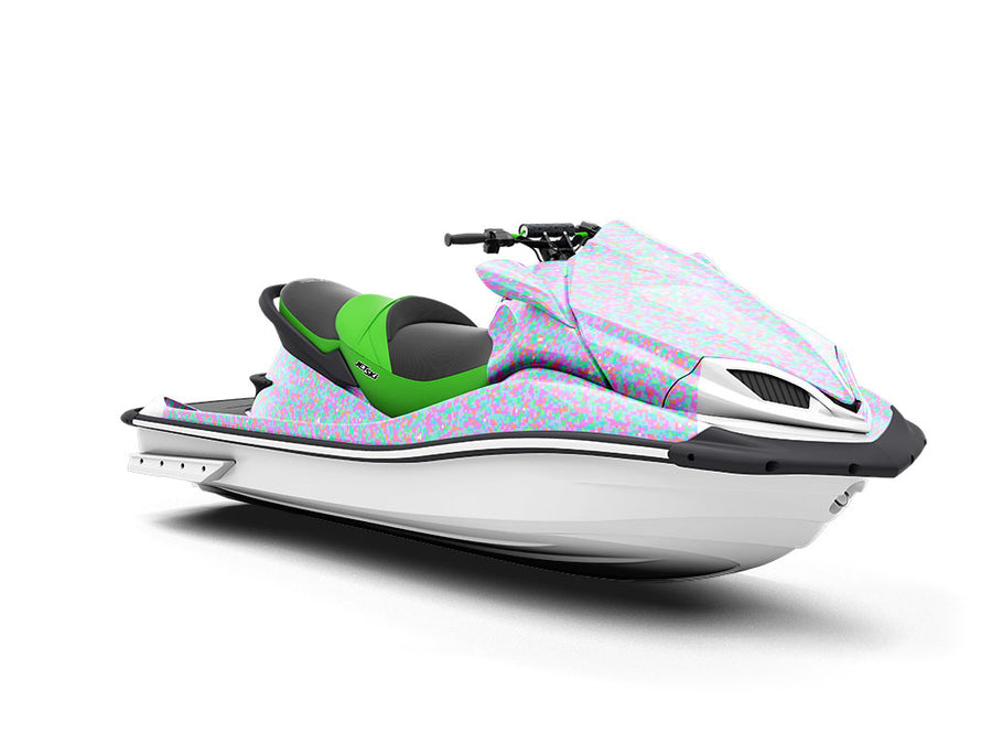 River Salmon Pixel Jet Ski Vinyl Customized Wrap