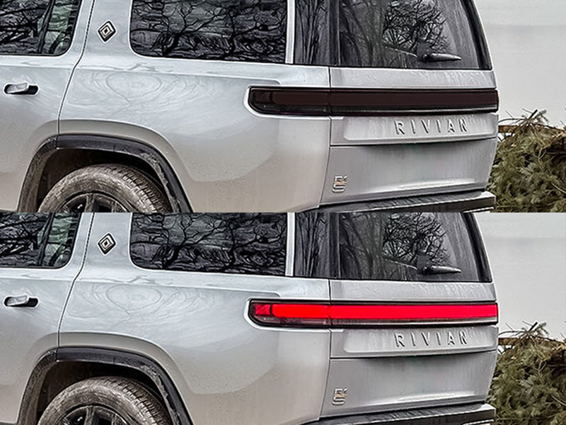 r1s Before and After Smoked Taillights