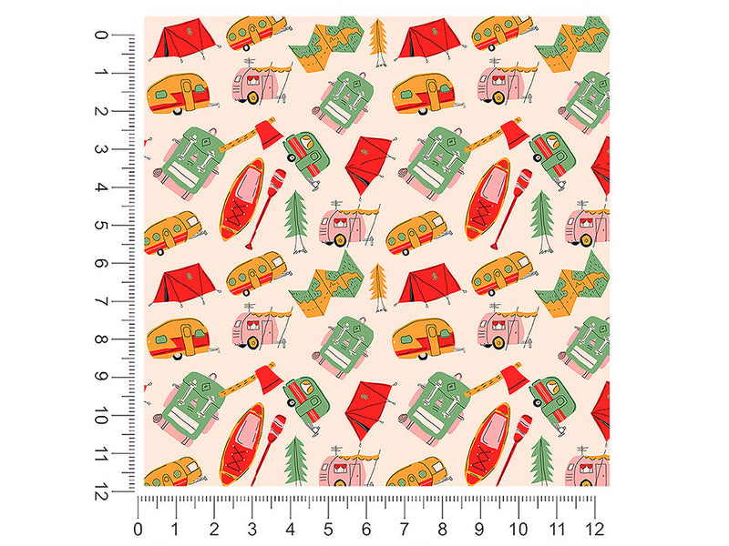 road trip camping 1ft x 1ft Craft Sheets