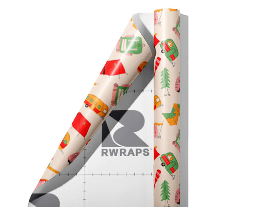 Road Trip Camping Wrap Film Sheets~Rwraps Series 914 Road Trip Camping Scrolled Sheet~3