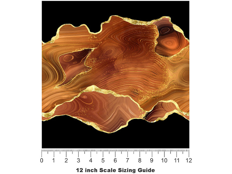Roaring Fire Gemstone Vinyl Film Pattern Size 12 inch Scale~Rwraps Roaring Fire Gemstone Sizing Chart~2