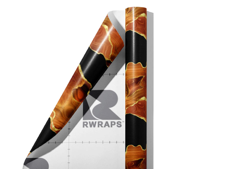 Roaring Fire Gemstone Wrap Film Sheets~Rwraps Series 914 Roaring Fire Gemstone Scrolled Sheet~3