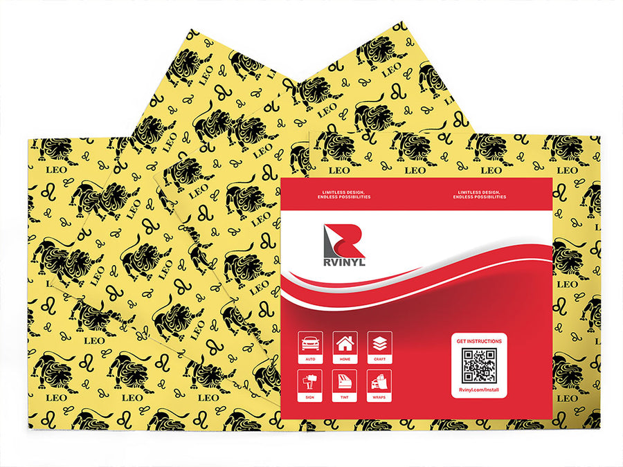 roaring lion astrology Craft Vinyl Sheet Pack