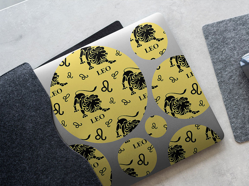roaring lion astrology DIY Laptop Stickers