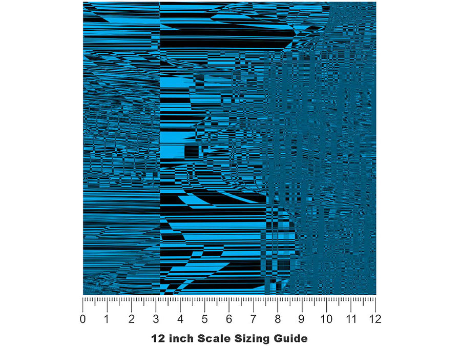 Robin Distortion Technology Vinyl Film Pattern Size 12 inch Scale~Rwraps Robin Distortion Technology Sizing Chart~3