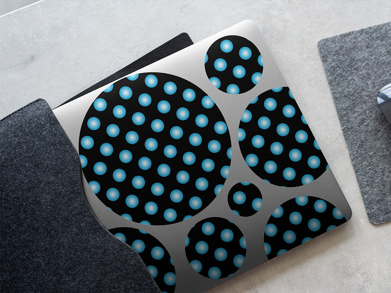 robin egg polka dot DIY Laptop Stickers