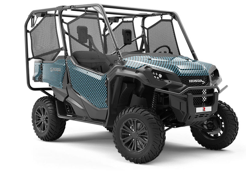 Robin Egg Polka Dot Utility Vehicle Vinyl Wrap