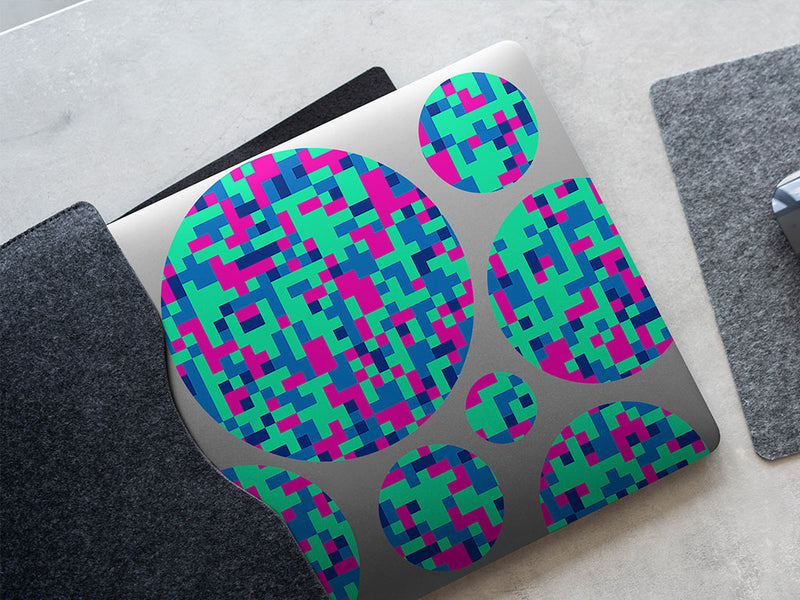 robin eggs pixel DIY Laptop Stickers