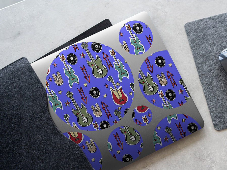 rock on music DIY Laptop Stickers