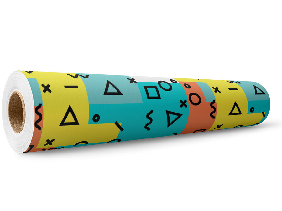 Rockin Memphis Abstract Wrap Film Wholesale Roll~Rwraps Series 914 Digitally Printed Vinyl Roll~5