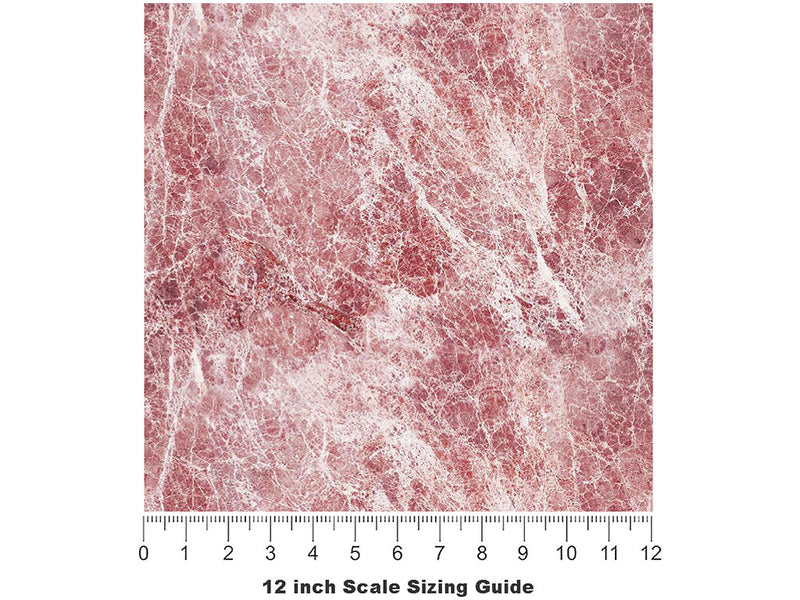 Rojo Levante-Red Marble Vinyl Film Pattern Size 12 inch Scale~Rwraps Rojo Levante-Red Marble Sizing Chart~2