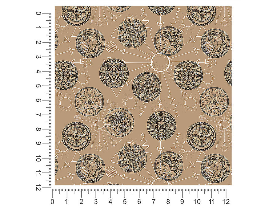 roman medallions horror 1ft x 1ft Craft Sheets