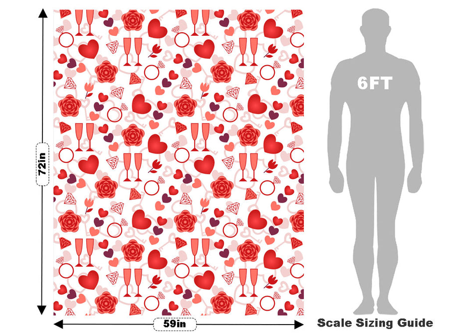 Romantic Evening Alcohol Vehicle Wrap Scale~Rwraps Series 914 Romantic Evening Alcohol Measurements~1