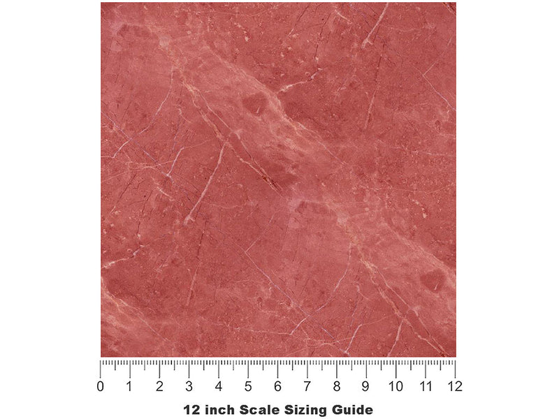 Rosa Portugal-Pink Marble Vinyl Film Pattern Size 12 inch Scale~Rwraps Rosa Portugal-Pink Marble Sizing Chart~2