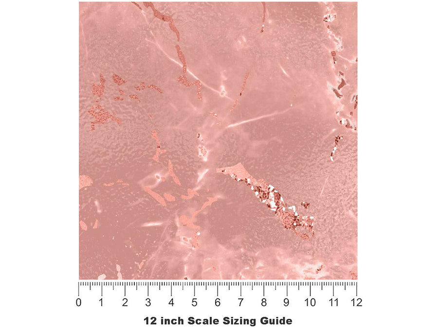 Rosa Zarci-Pink Marble Vinyl Film Pattern Size 12 inch Scale~Rwraps Rosa Zarci-Pink Marble Sizing Chart~2