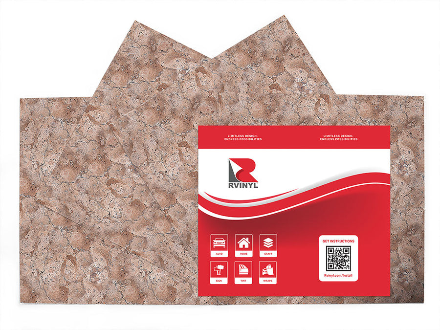 rosado coralito pink marble stone Craft Vinyl Sheet Pack