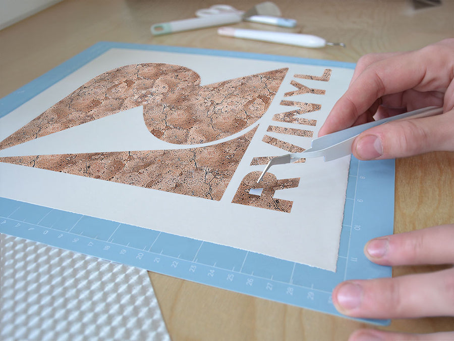 rosado coralito pink marble stone Easy Weed Craft Vinyl