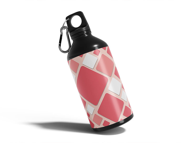 rose dust mosaic Water Bottle DIY Stickers