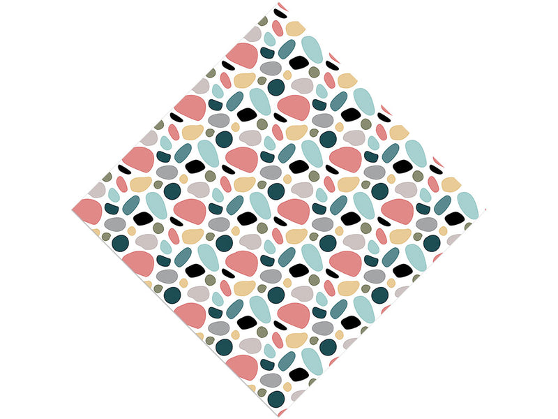 Rosewood Cobblestone Vinyl Wrap Pattern