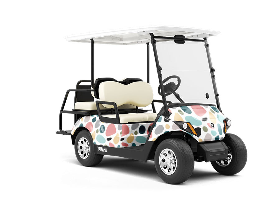 Rosewood Cobblestone Wrapped Golf Cart