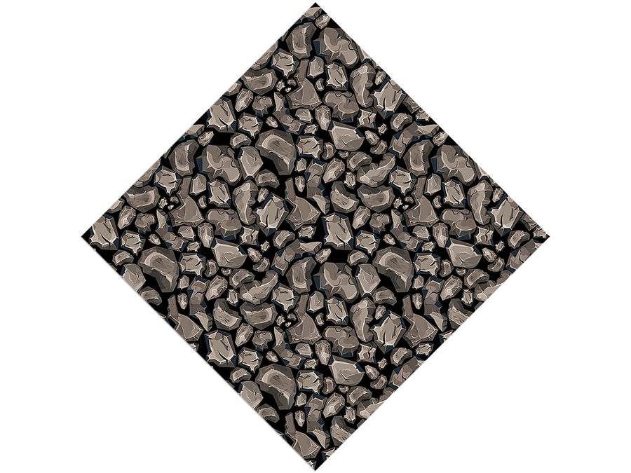 Rough Brown Cobblestone Vinyl Wrap Pattern
