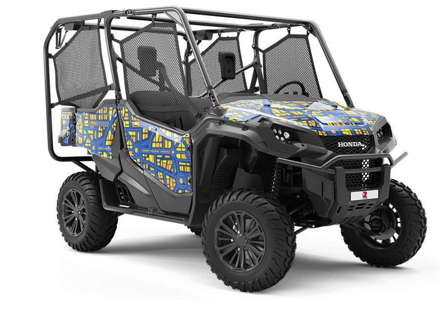 Roundabout Nightmare Cityscape Utility Vehicle Vinyl Wrap