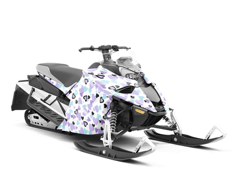 Royal Decree Heart Custom Wrapped Snowmobile