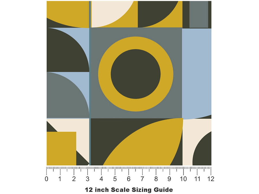 Royal Designation Mosaic Vinyl Film Pattern Size 12 inch Scale~Rwraps Royal Designation Mosaic Sizing Chart~2