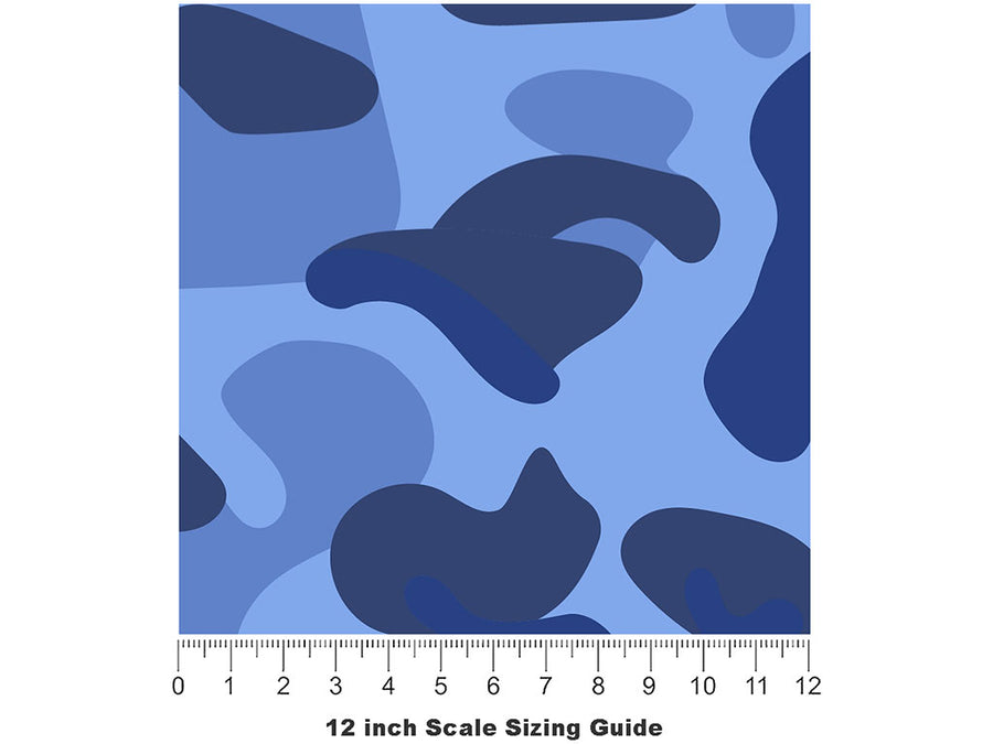 Royal Navy Camouflage Vinyl Film Pattern Size 12 inch Scale~Rwraps Royal Navy Camouflage Sizing Chart~3