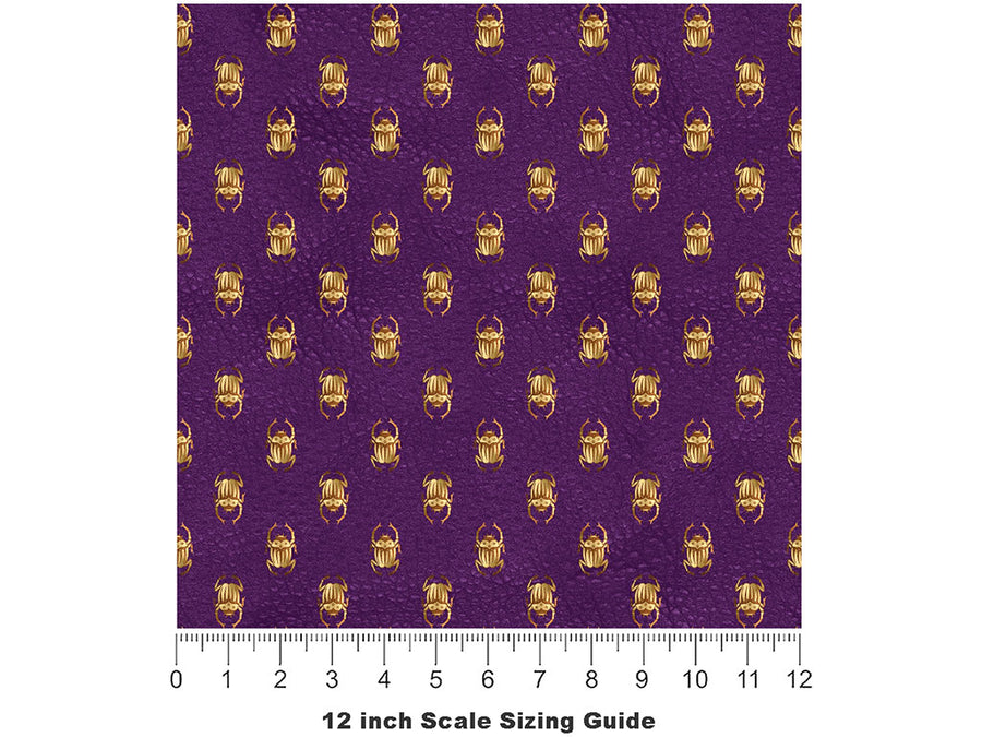 Royal Scarab Egyptian Vinyl Film Pattern Size 12 inch Scale~Rwraps Royal Scarab Egyptian Sizing Chart~2