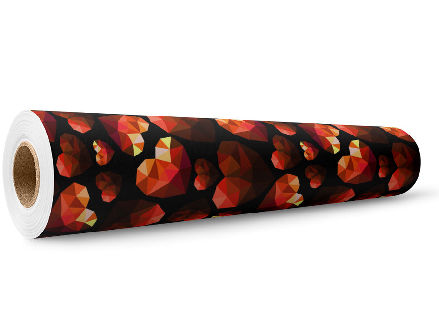 Ruby Offerings Heart Wrap Film Wholesale Roll~Rwraps Series 914 Digitally Printed Vinyl Roll~5