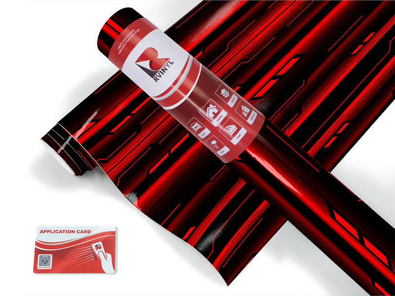 Ruby Red Technology Jet Ski Vinyl Customized Wrap