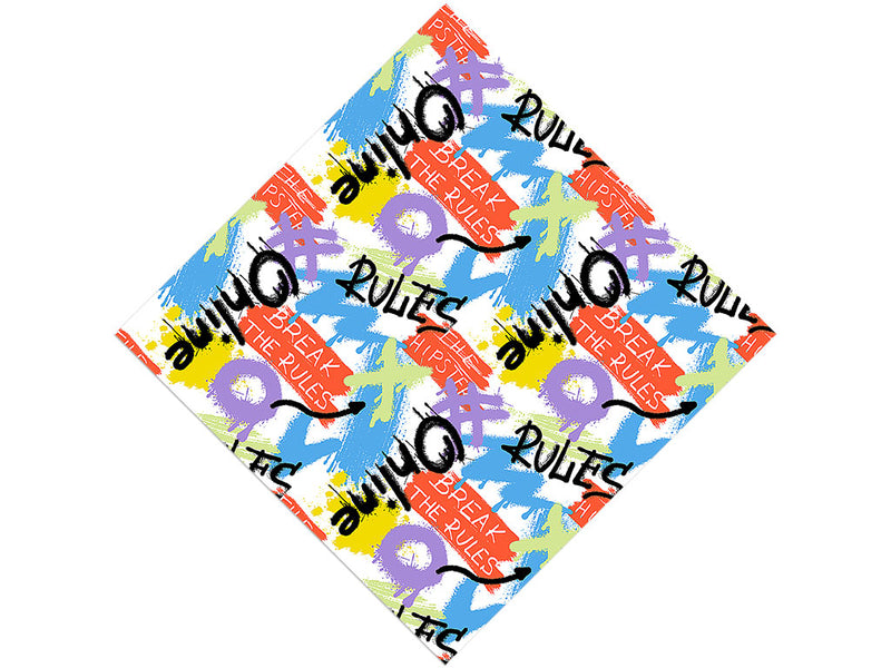 Rule Breakers Graffiti Vinyl Wrap Pattern