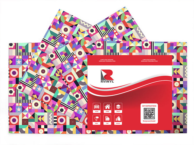 rummage sale mosaic Craft Vinyl Sheet Pack